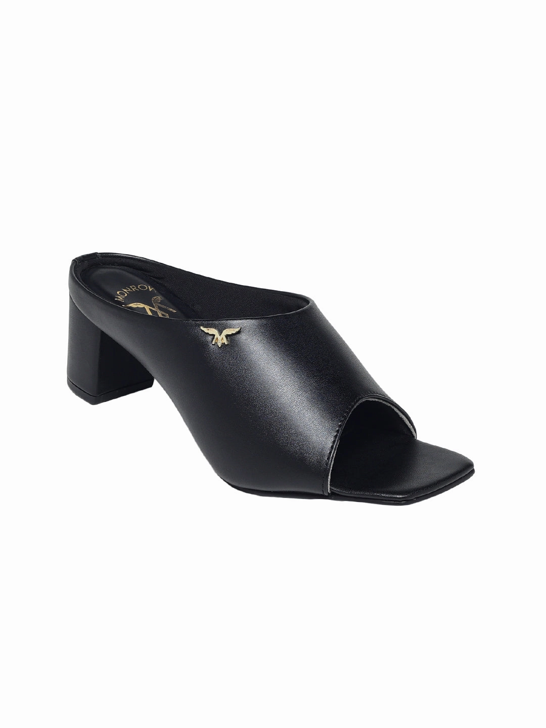 High Heel Aamya Black Block Heels