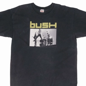 City Smart Look Cozy Stretch VINTAGE BUSH GOLDEN STATE TOUR 2002 TEE SHIRT XL MADE IN USA