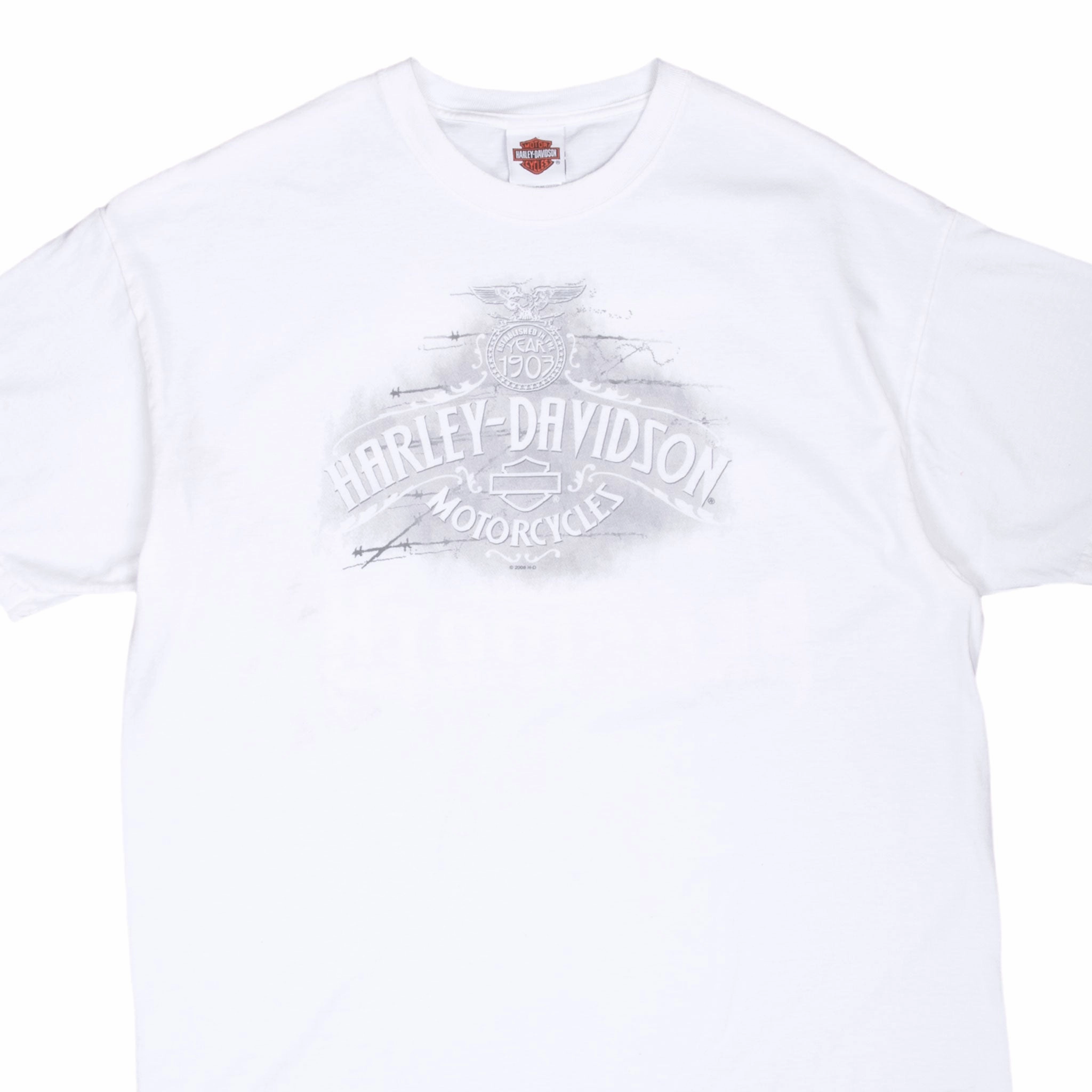 Cozy Feeling VINTAGE HARLEY DAVIDSON BEARTOOTH CODY WYOMING 2008 TEE SHIRT XL MADE IN USA