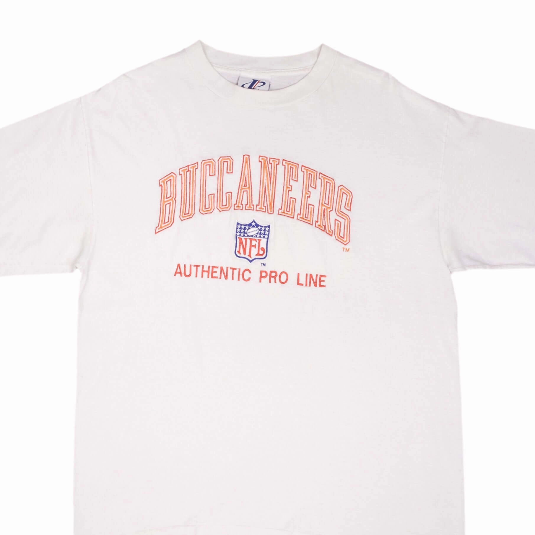 Odor Resistant Material VINTAGE NFL TAMPA BAY BUCCANEERS 1990S EMBROIDERED TEE SHIRT LARGE MADE IN USA