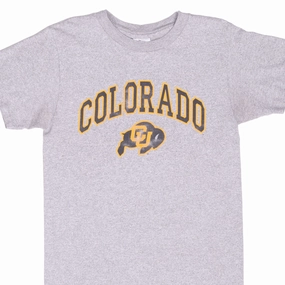 Versatile Layering Piece VINTAGE NCAA COLORADO GOLDEN BUFFALOES GREY TEE SHIRT 1990S SMALL MADE IN USA
