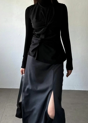 1208 Constance Slit Skirt Beach Bound