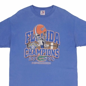 VINTAGE NCAA FLORIDA GATORS SEC CHAMPIONS 2006 TEE SHIRT SIZE XL semi-formal style Casual Must-Have