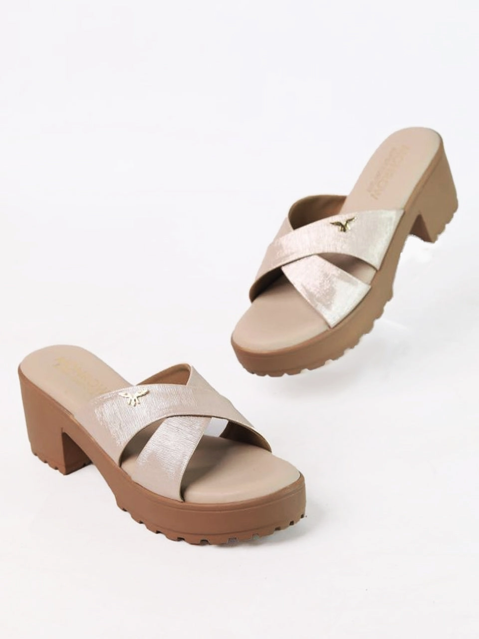 Gentle Finish City Ready Alazne Beige Platform Heels