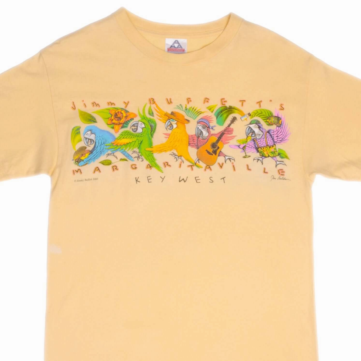 VINTAGE JIMMY BUFFETT MARGARITAVILLE 2000 TEE SHIRT SIZE MEDIUM Stylish and Fun Cozy Vibe