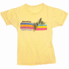 VINTAGE HAWAIIAN WEED HOMEGROWN PAKALOLO TEE SHIRT 1981 SIZE SMALL Quick Dry Fit Sport Performance Design