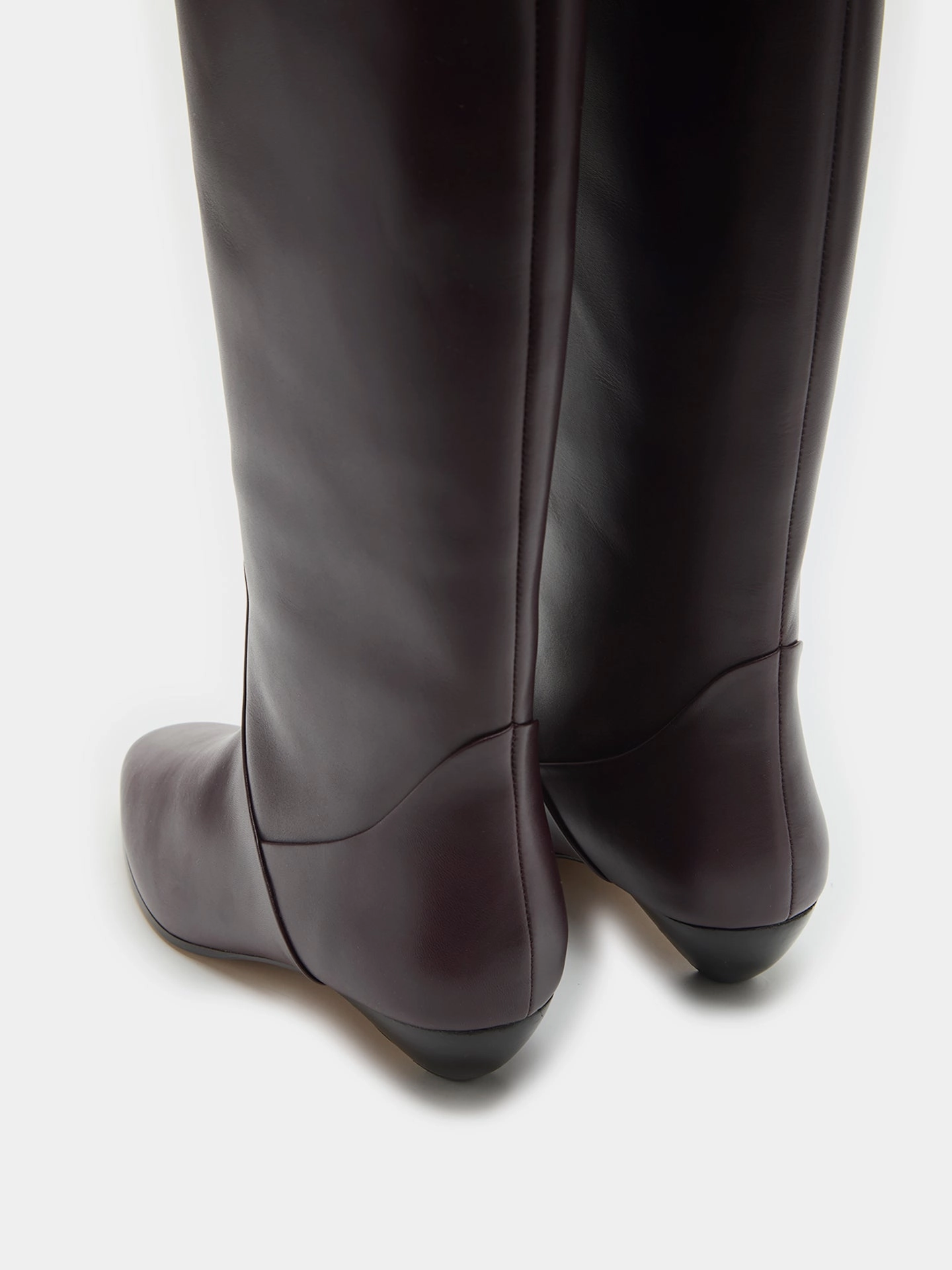 Fashion Statement Allegra Riding Boot / Plum Leather
