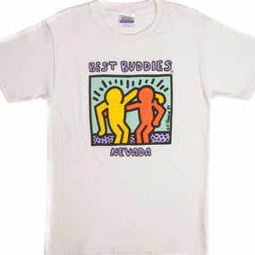 VINTAGE KEITH HARING TEE SHIRT BEST BUDDIES SIZE SMALL Prom