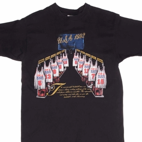 VINTAGE NBA USA DREAM TEAM TEE SHIRT 1992 LARGE MADE USA Fashionable Fit