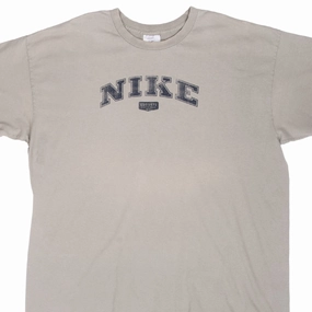 UV Protective Fabric VINTAGE NIKE SPELLOUT GREY TEE SHIRT 2000S XL
