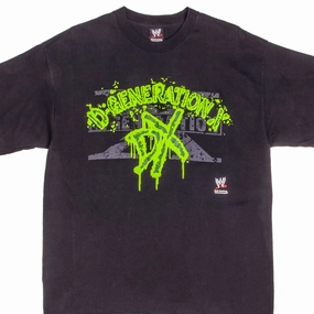 Active Layering VINTAGE WWE WWF D GENERATION X 3D PRINT TEE SHIRT 2007 LARGE