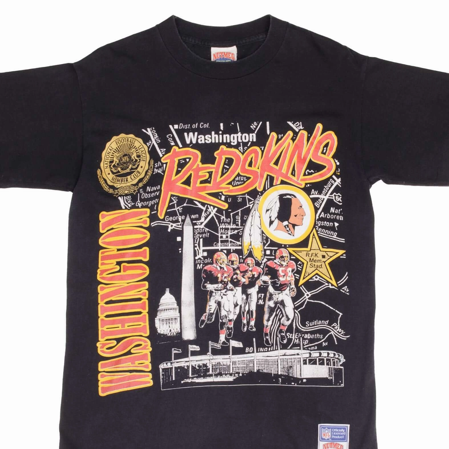 Universal Silhouette VINTAGE NFL WASHINGTON REDSKINS 1990S TEE SHIRT SIZE MEDIUM MADE IN USA