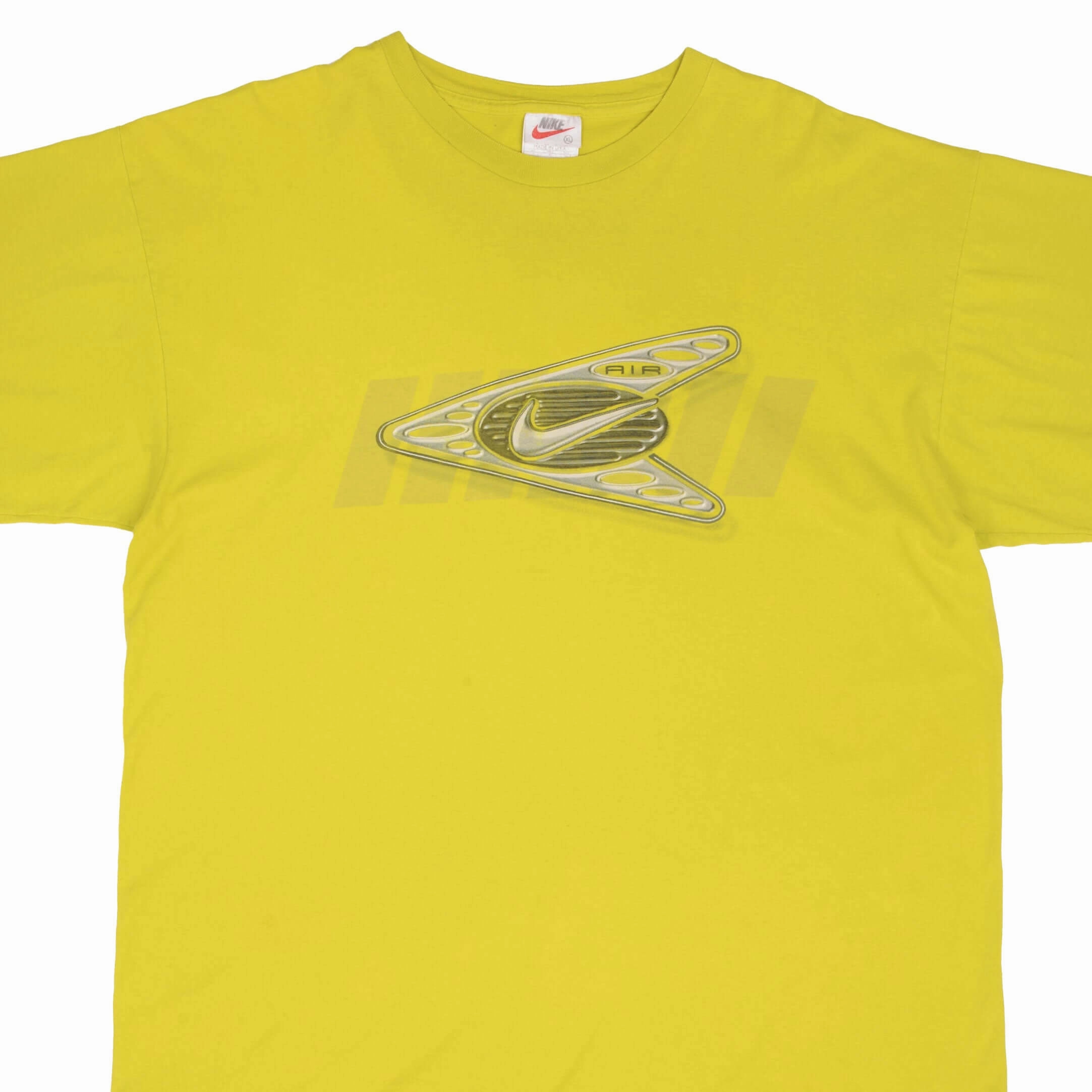 VINTAGE NIKE AIR BIG SWOOSH  TEE SHIRT 1990S SIZE XL MADE IN USA Seam Free Edging