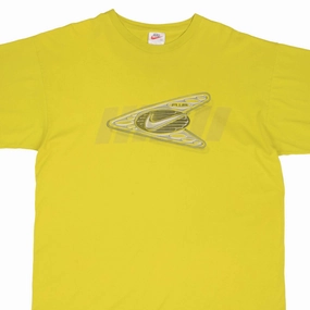 VINTAGE NIKE AIR BIG SWOOSH  TEE SHIRT 1990S SIZE XL MADE IN USA Seam Free Edging