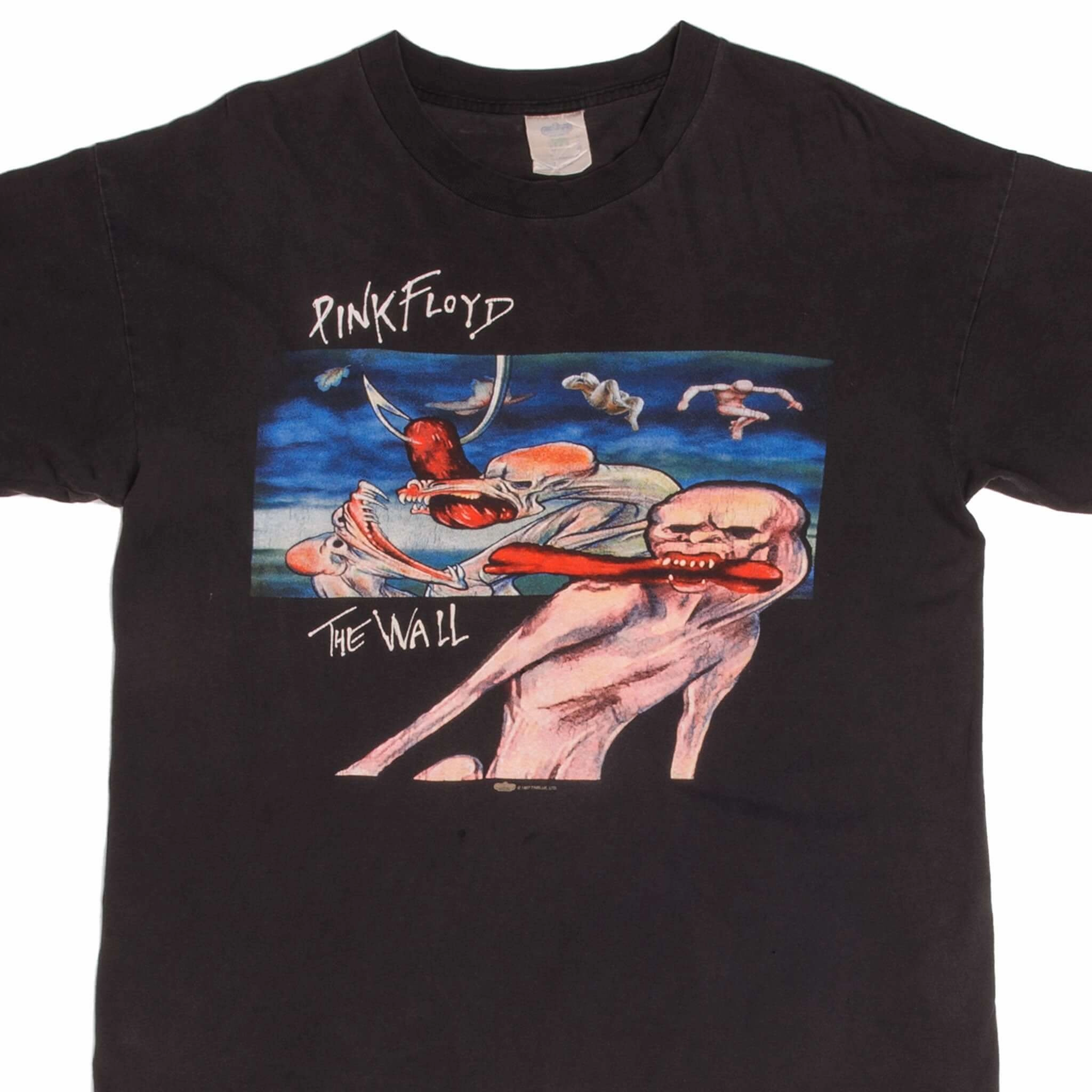 Sublimation Printed Collar VINTAGE PINK FLOYD THE WALL 1997 TEE SHIRT SIZE LARGE MADE IN USA