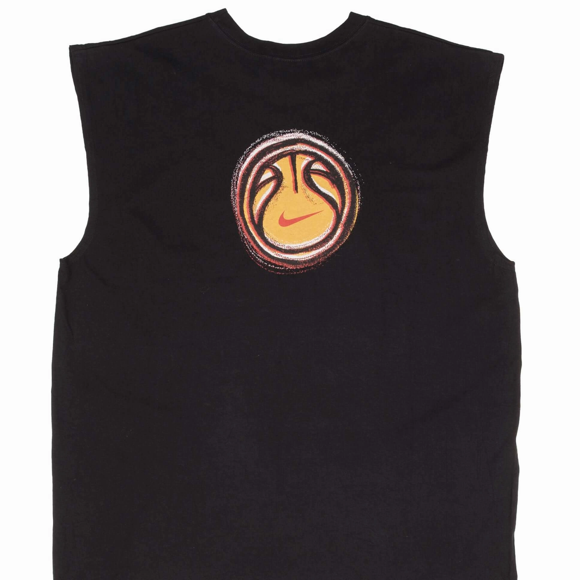 VINTAGE NIKE BASKETBALL BLACK TANK TOP TEE SHIRT 1990S SIZE XL theater visit
