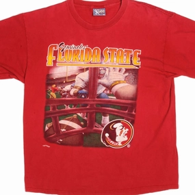Movie Night VINTAGE FLORIDA STATE SEMINOLES FOOTBALL TEE SHIRT 1990S SIZE XL MADE IN USA