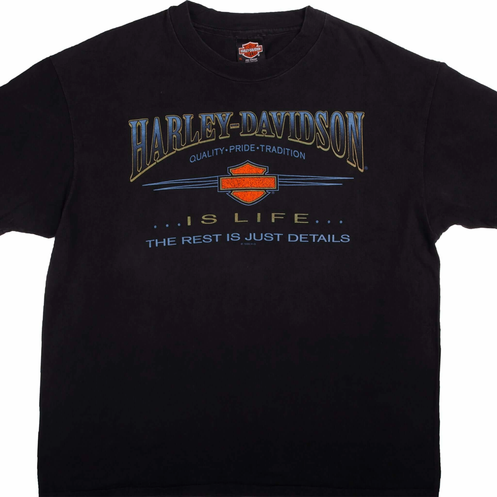 Fashionable Wear VINTAGE HARLEY DAVIDSON TEE SHIRT 1996 SIZE XL MADE IN USA