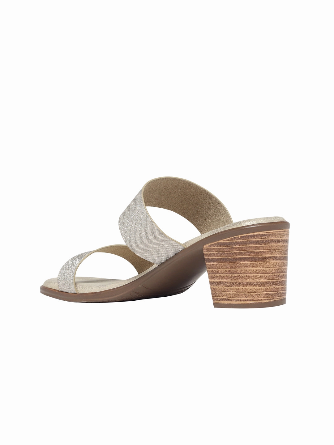 Summer Sandals Aprila Gold Block Heels