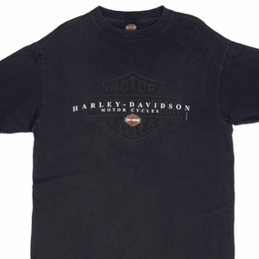 VINTAGE HARLEY DAVIDSON RAPID CITY SOUTH DAKOTA 2000 TEE SHIRT LARGE MADE IN USA Beachwear