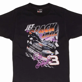 Essential Fit VINTAGE NASCAR DALE EARNHARDT JET BLACK ATTACK 2000 TEE SHIRT SIZE LARGE