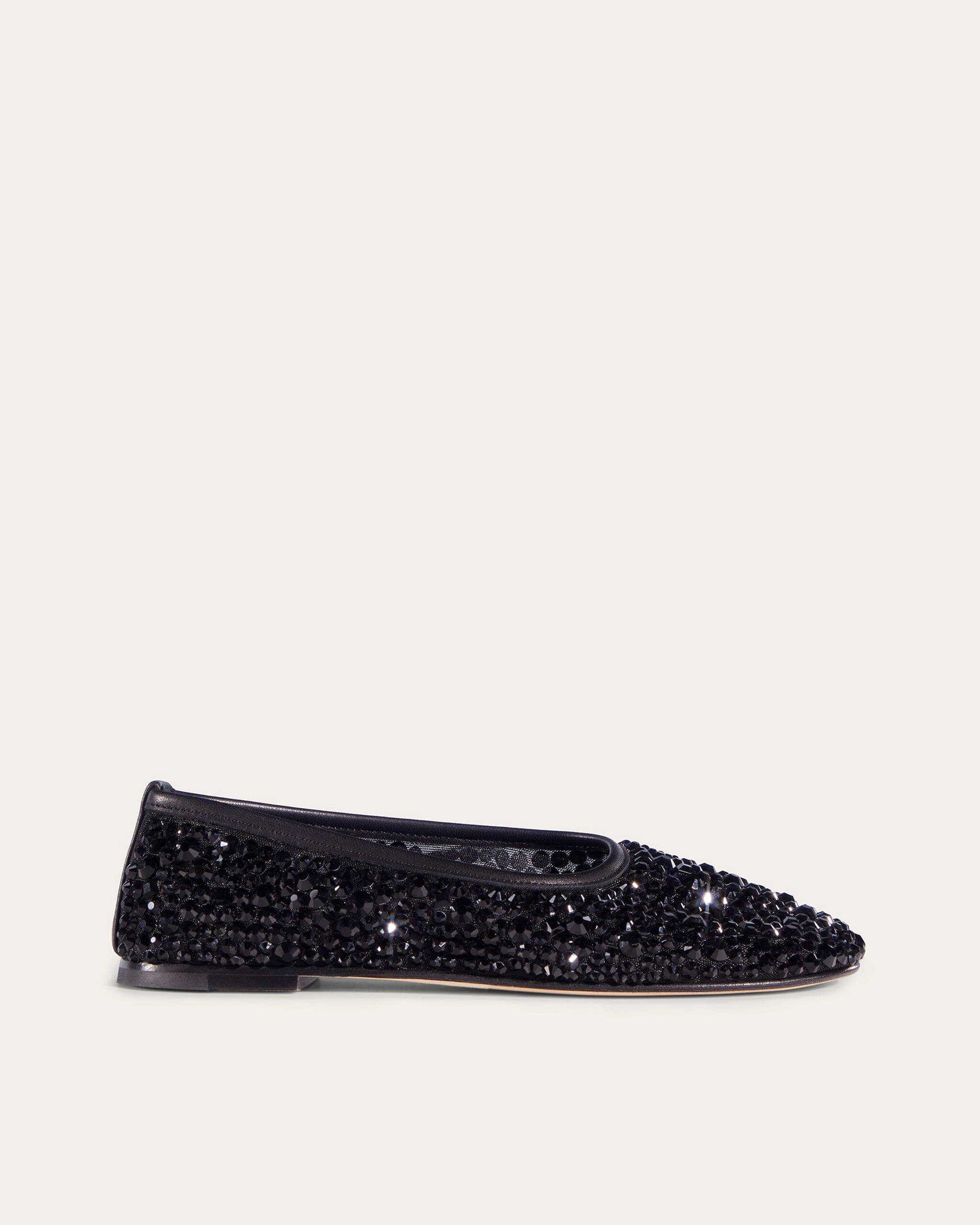 Classic Slip-Ons Padded Tongue Balla Crystals, Large Black