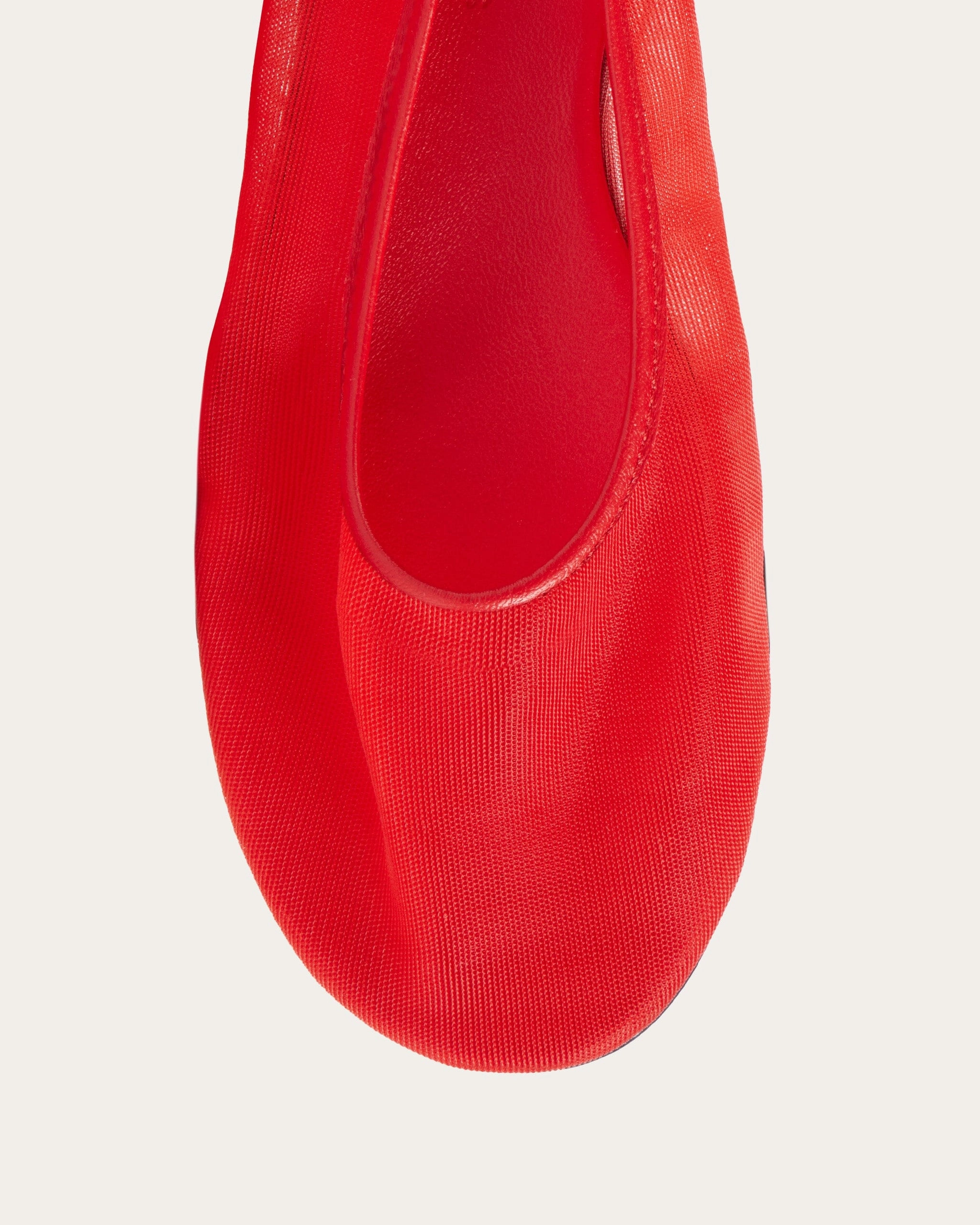 Balla Mesh, Red Comfortable Walking Flats