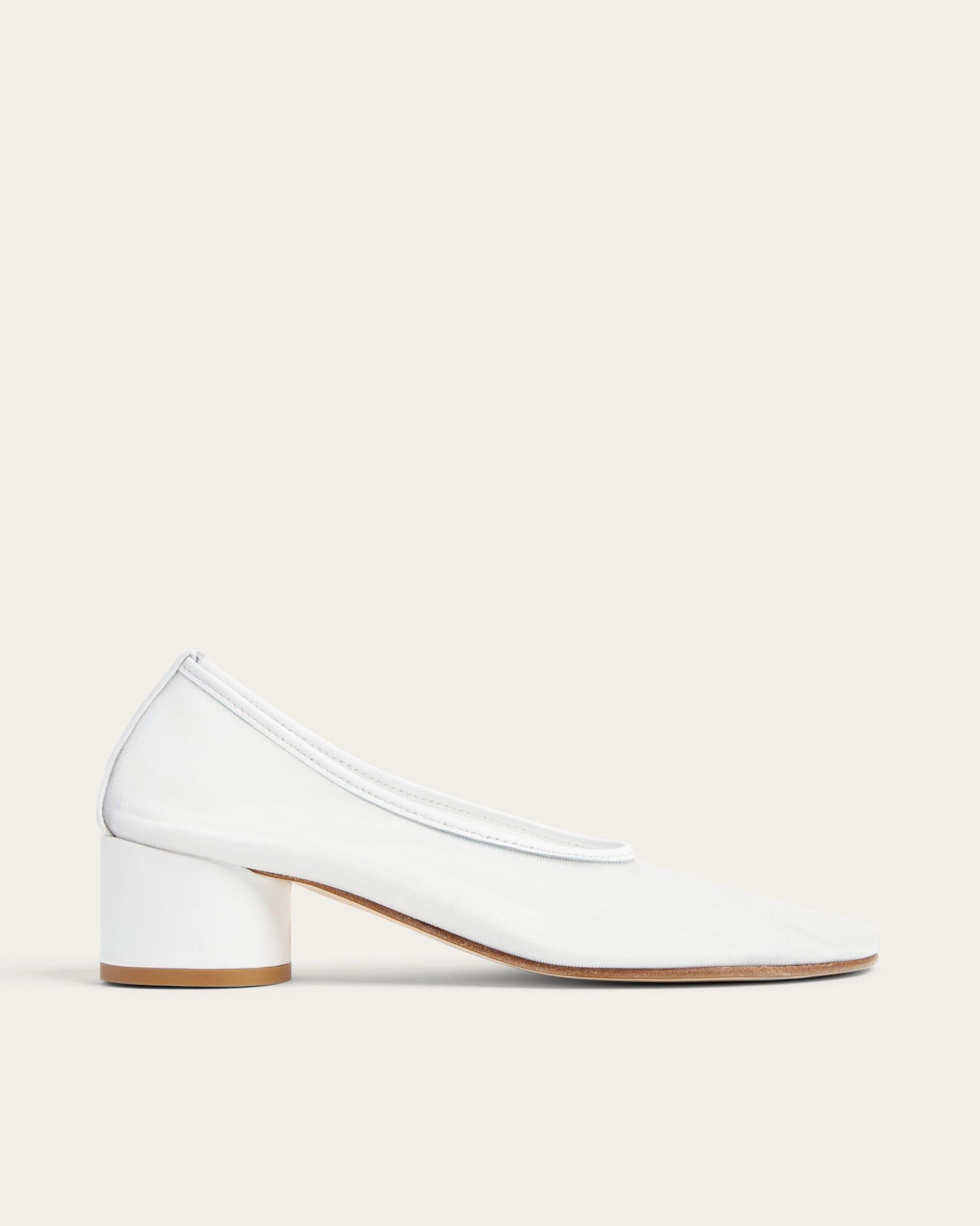 Balla Pump, White Mesh Versatile Piece