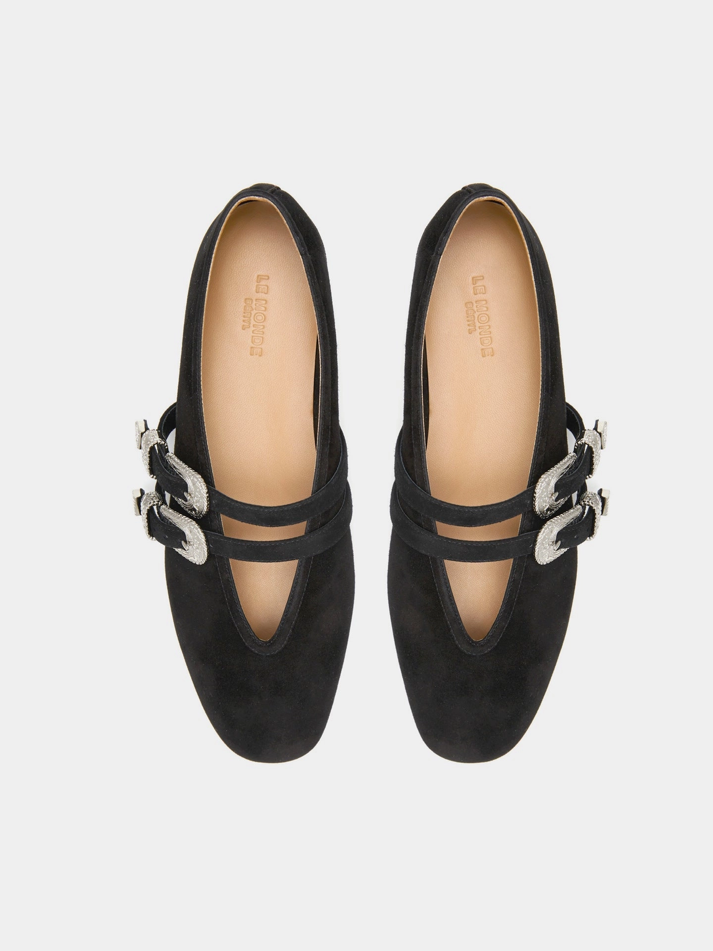 Microfiber Lining System Ballet Claudia Slipper / Black Suede
