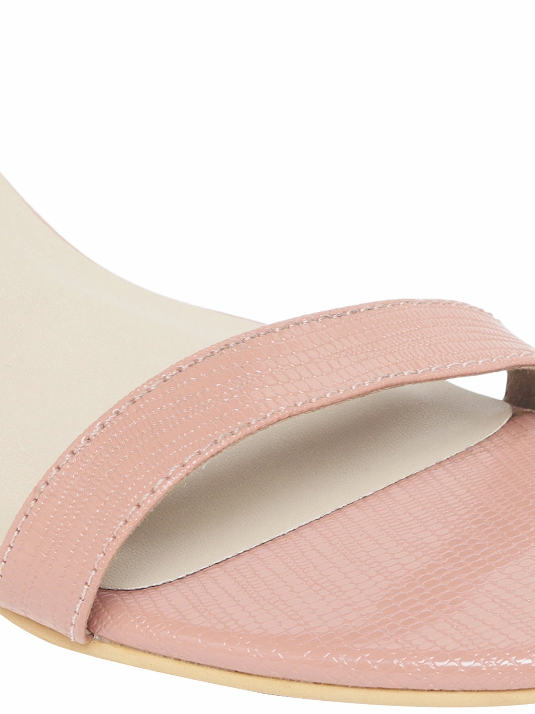 Ellery Peach Block Heels Closed Toe