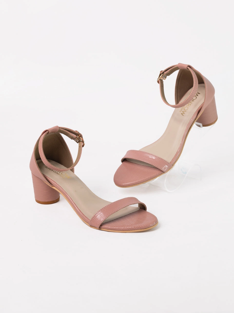 Ellery Peach Block Heels Relaxed Glam