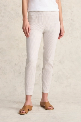 Breathable layers Bengajean? 7/8 Seersucker - Stone & White Stripe