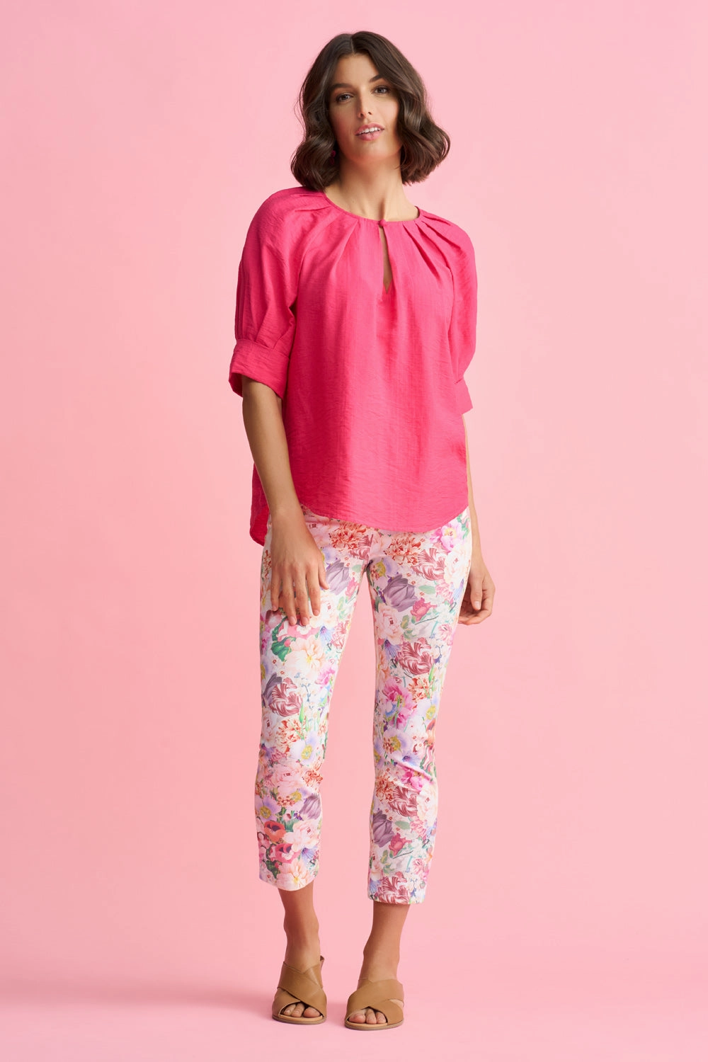 High Mobility Bengajean? 7/8th Button Detail - Spring Bouquet Print