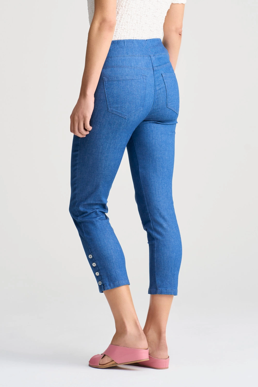 HeatRegulatingLining Body Friendly Bengajean? 7/8th Button Detail - Ultramarine