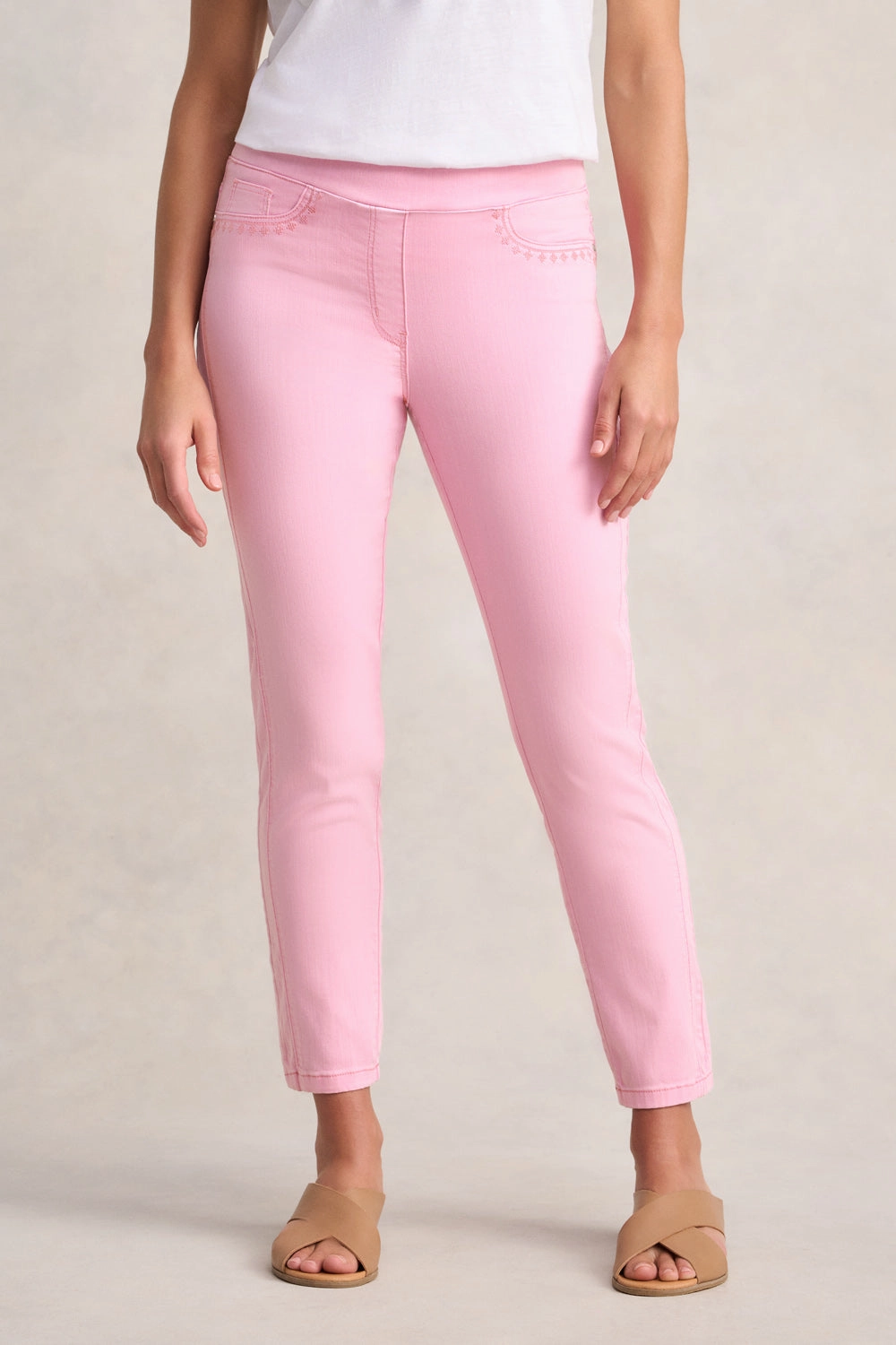 Fit Freedom Tough Wear Bengajean? Embroidered Pocket - Petal Pink