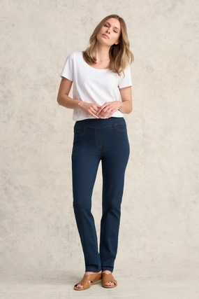 Bengajean? Full Length Straight Leg - Clean Denim Blue Functional fashion wear