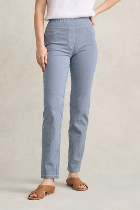 Fashionable Look Minimal Comfort Bengajean? Full Length Straight Leg - Nautical Stripe