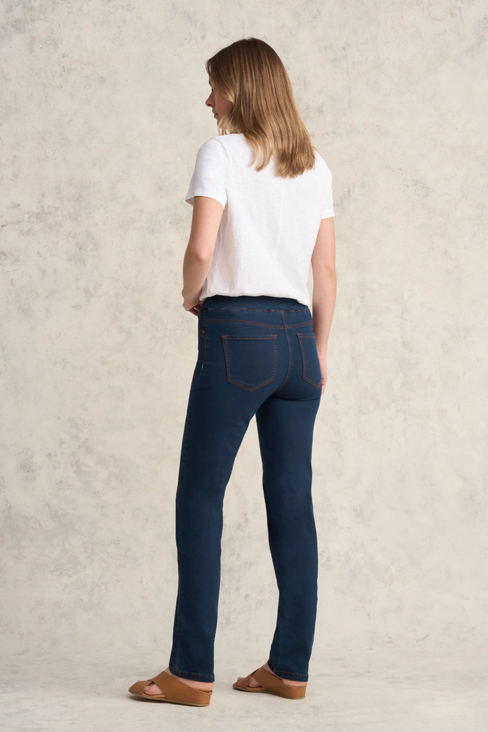 Bengajean? Good Earth Cotton? Straight Leg - Clean Denim Blue Performance Wear