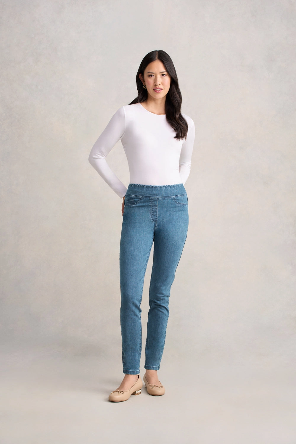 relaxed shape Bengajean? Skinny Leg - Light Denim Wash