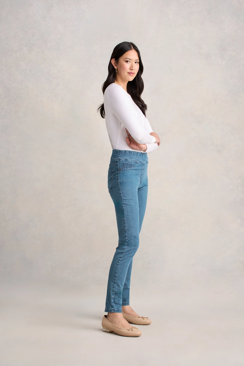 Breathable fabric Bengajean? Skinny Leg - Light Denim Wash