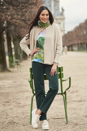 Flexible Knees Embroidered Detail Bengajean? Straight Leg