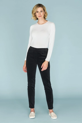 Bengajean? Velvet Skinny Leg - Black Soft Design Fit Freedom