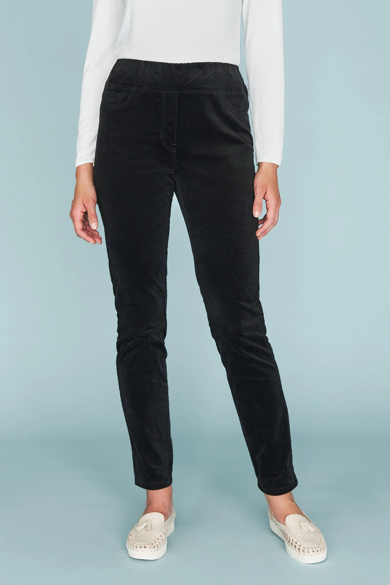 Layered Protection Bengajean? Velvet Skinny Leg - Black