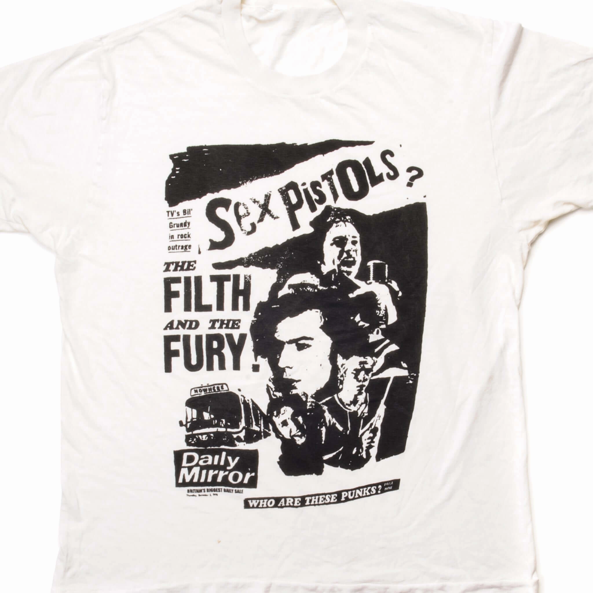 VINTAGE SEX PISTOLS TEE SHIRT SIZE LARGE MADE IN USA Slim Style Sleeveless freedom