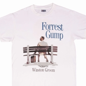 Seam Free Shoulders Zero Waste Production BOOTLEG FORREST GUMP HAVE A NICE DAY 1994 TEE SHIRT SIZE LARGE MADE IN USA