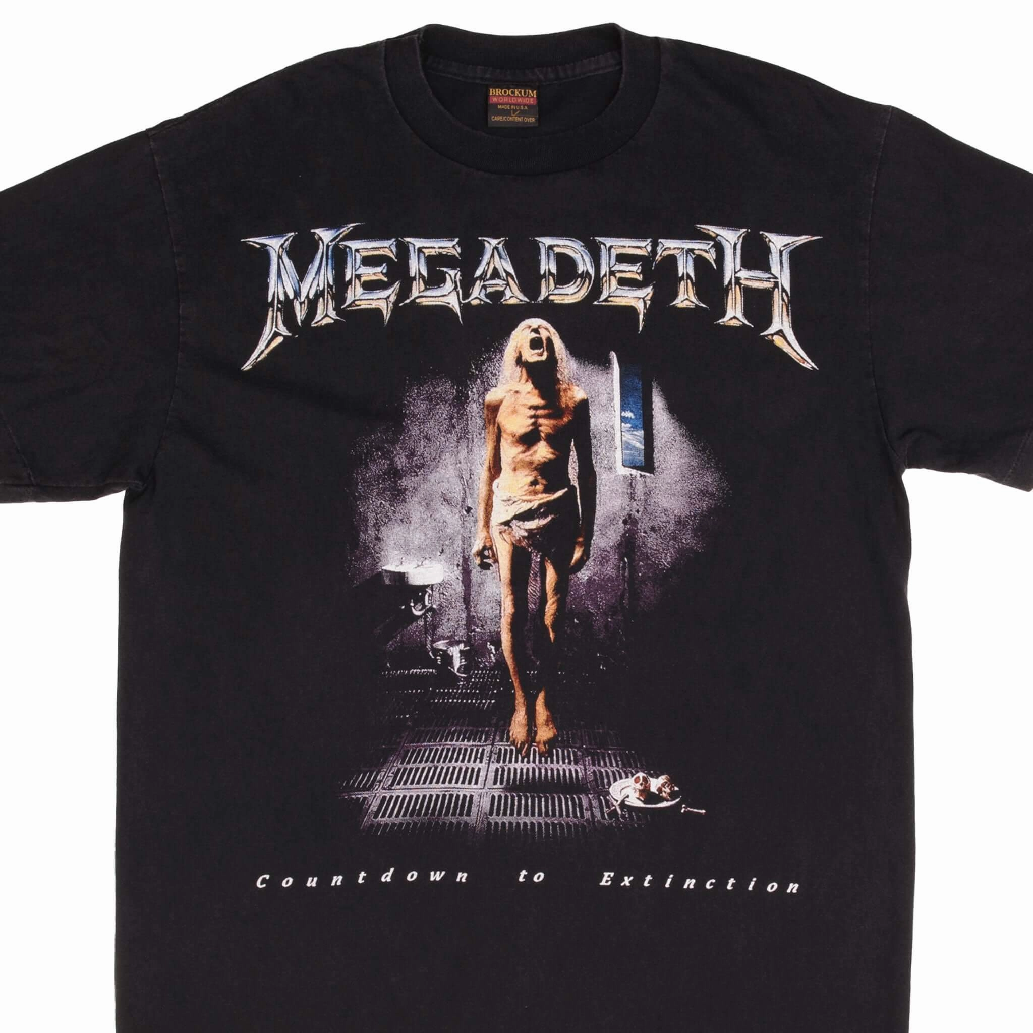 Multi Panel Structure BOOTLEG MEGADETH COUNTDOWN TO EXTINCTION TEE SHIRT SIZE LARGE MADE IN USA