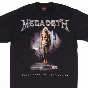 BOOTLEG MEGADETH COUNTDOWN TO EXTINCTION TEE SHIRT SIZE XL MADE IN USA Comfort Stretch Wear