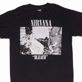 BOOTLEG NIRVANA BLEACH SUB POP TEE SHIRT SIZE LARGE MADE IN USA SINGLE STITCH Zip Up