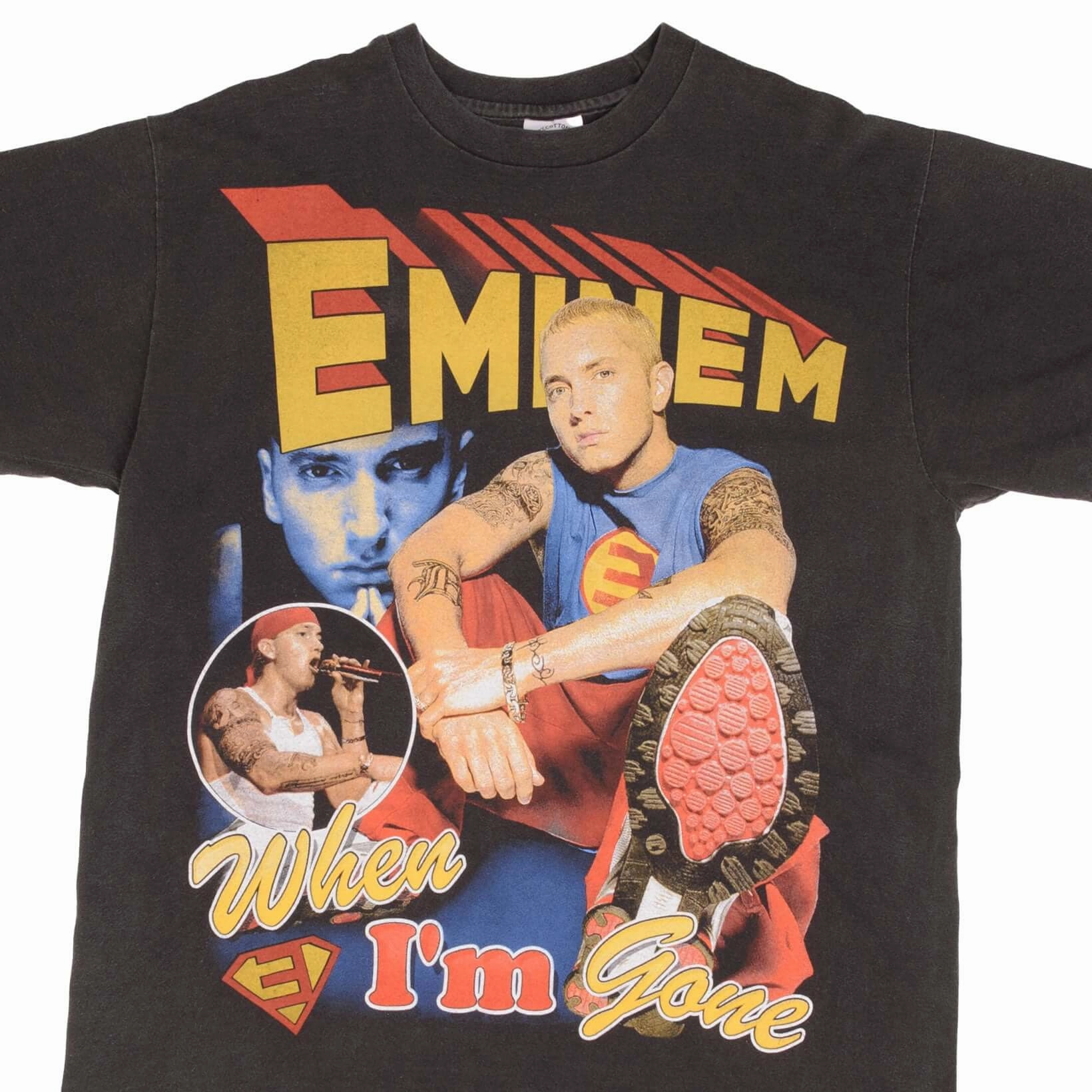 Smooth Look BOOTLEG RAP TEE SHIRT EMINEM WHEN IM GONE SUPERMAN SIZE XL SINGLE STITCH