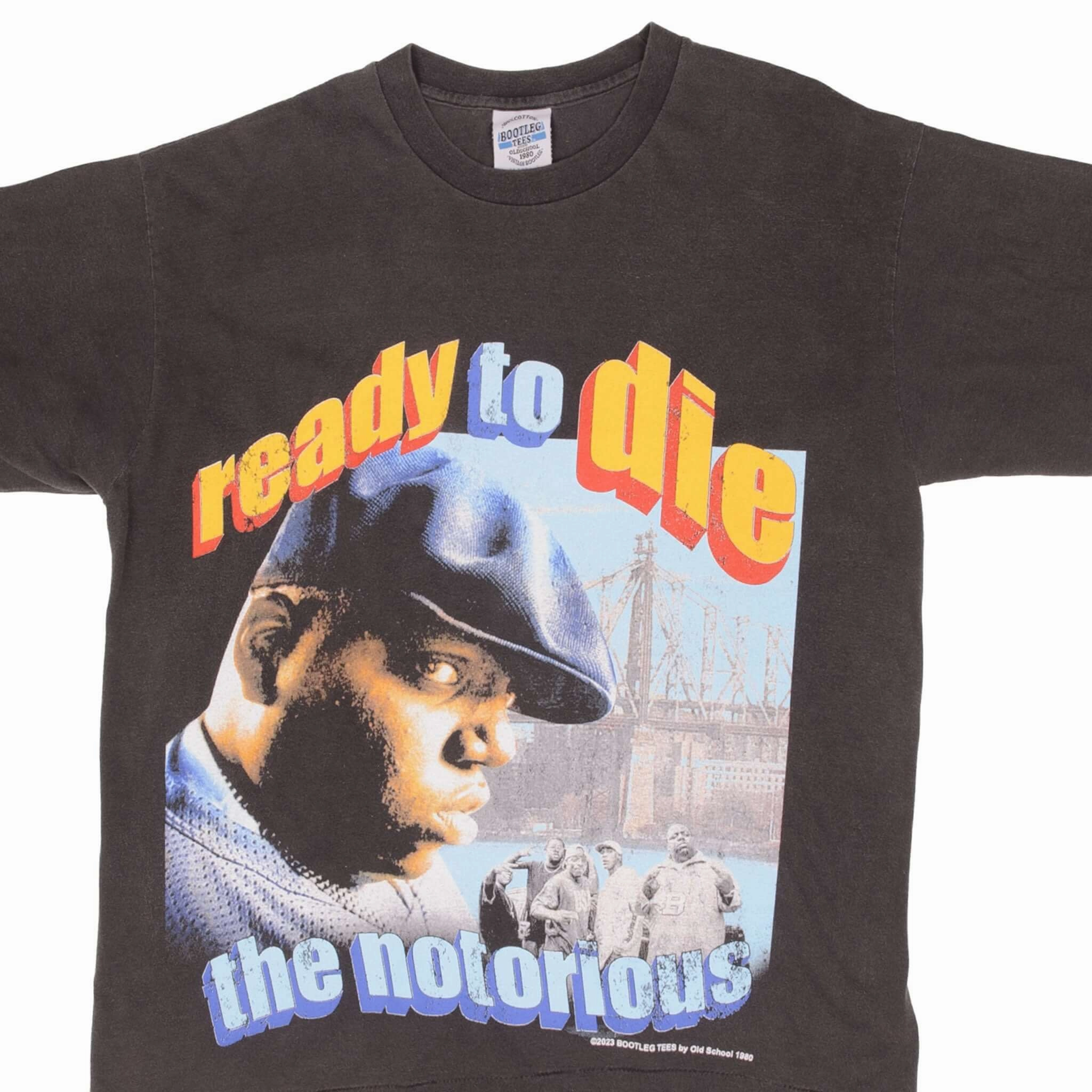 Biodegradable Options BOOTLEG RAP TEE SHIRT THE NOTORIOUS BIG READY TO DIE SIZE XL SINGLE STITCH